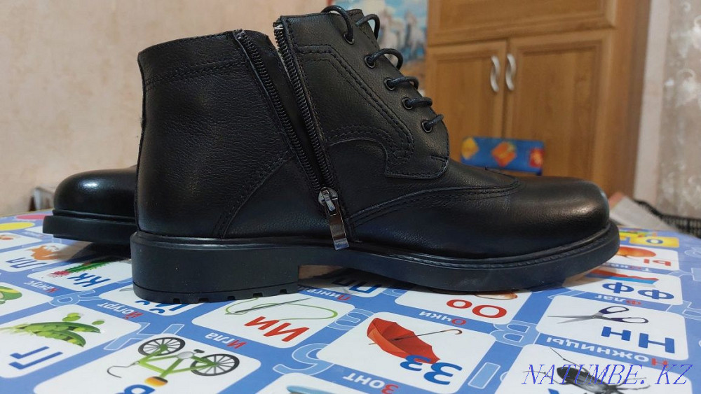 New boots for men, leather, size 40 Pavlodar - photo 5