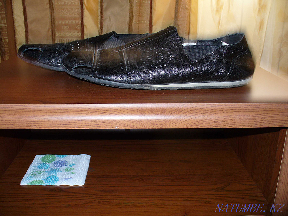 men's summer shoes full leather Almaty - photo 1