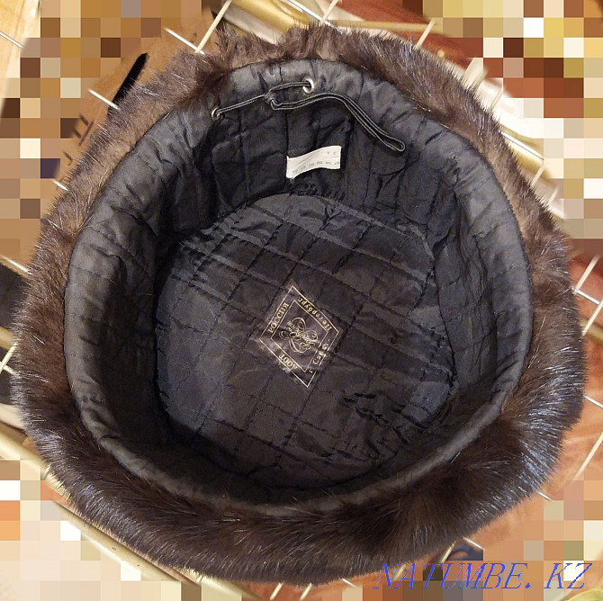 Mink hat with earflaps men's gift Astana - photo 2