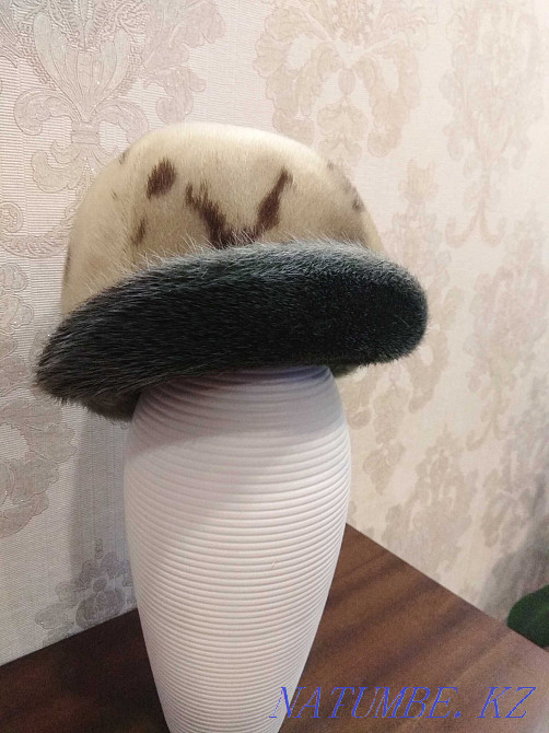 Берет из норки стриженной Экибастуз - изображение 1