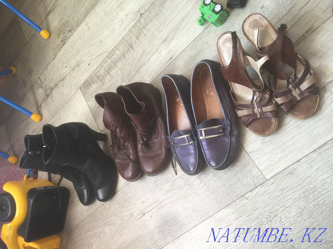 Women's shoes all at once leather 37-38 r Kostanay - photo 1