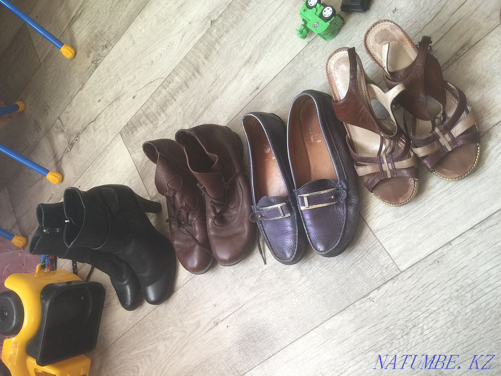 Обувь женская вся разом кожа 37-38 р Костанай - изображение 1