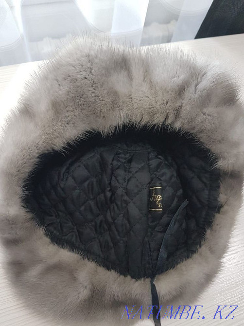 Fur hat blue mink Almaty - photo 5