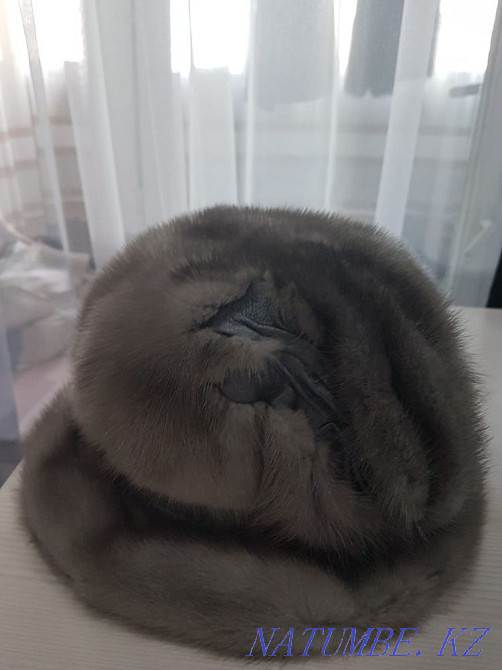 Fur hat blue mink Almaty - photo 2