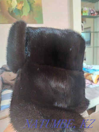 Hat with earflaps mink men's 64 size Ust-Kamenogorsk - photo 3