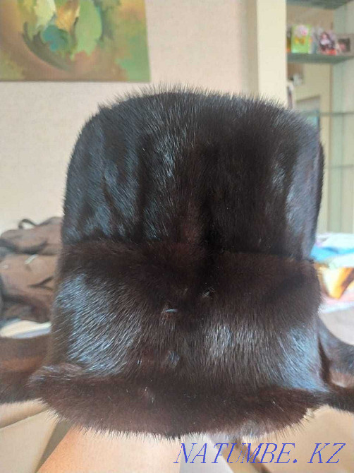 Hat with earflaps mink men's 64 size Ust-Kamenogorsk - photo 4