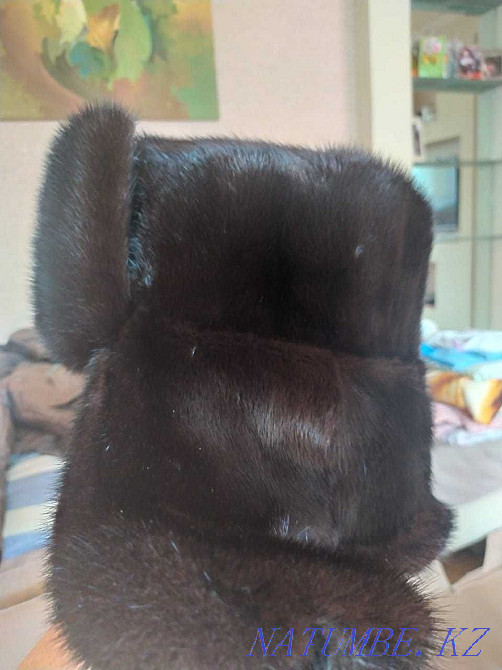 Hat with earflaps mink men's 64 size Ust-Kamenogorsk - photo 3