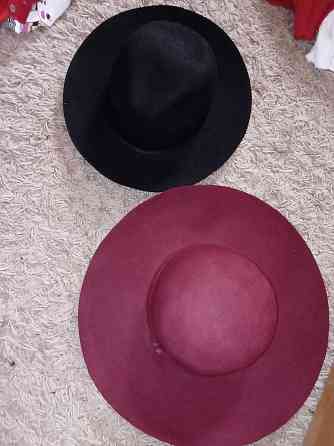 Шляпы чёрная, бордовая Almaty
