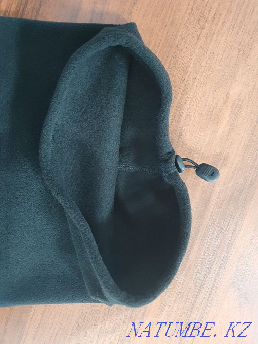 Шарф телый (снуд) чёрный однотонный Астана - изображение 3