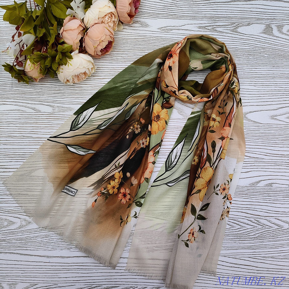 Turkish shawls and scarves, turbans ORAMAL SCARF TURBAN Кайтпас - photo 8