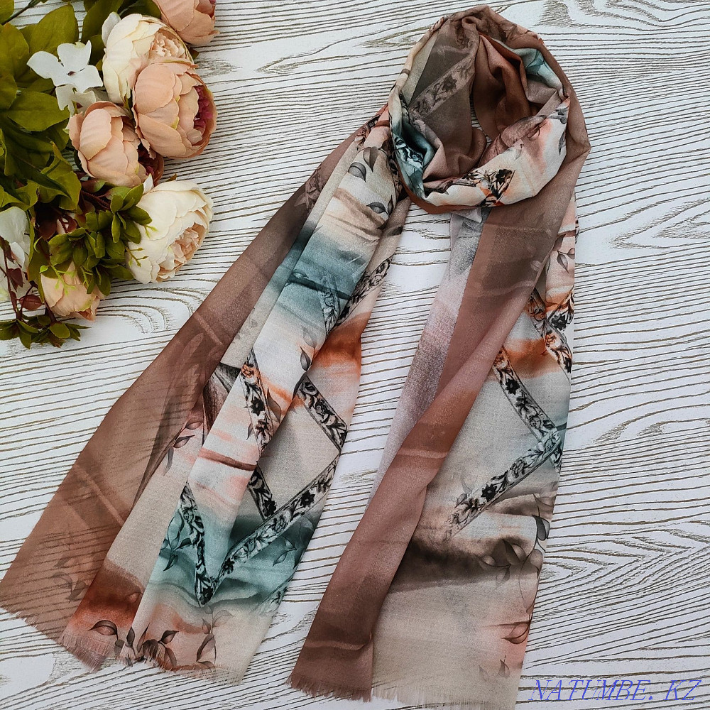 Turkish shawls and scarves, turbans ORAMAL SCARF TURBAN Кайтпас - photo 6