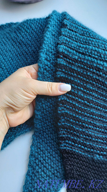 Шапка ушанка вязаная и бактуз(шарф) Астана - изображение 6