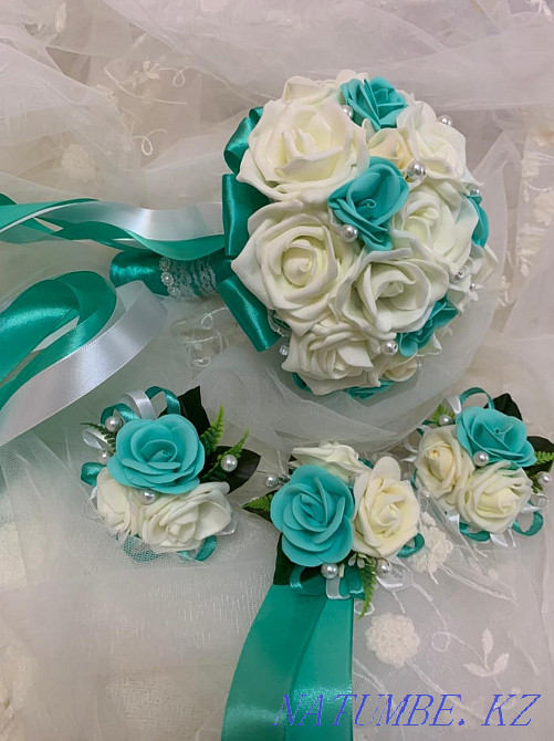 Wedding bouquet and boutonnieres Kostanay - photo 2