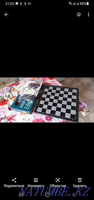 Продам новые Шахматы , нарды и шашки 3 в 1 . Муткенова - изображение 6