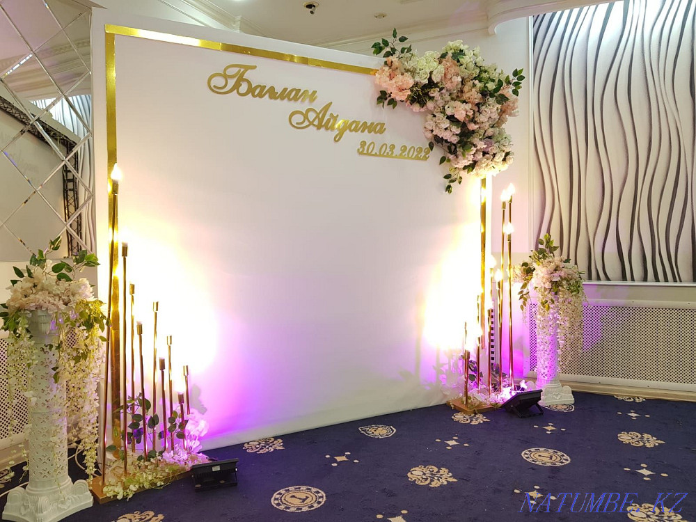 Фотоаймақ, баннер, той баннері, баннер безендіру  Астана - изображение 1