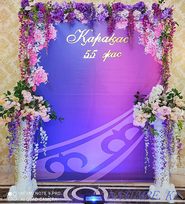 Фотоаймақ, баннер, той баннері, баннер безендіру  Астана - изображение 6