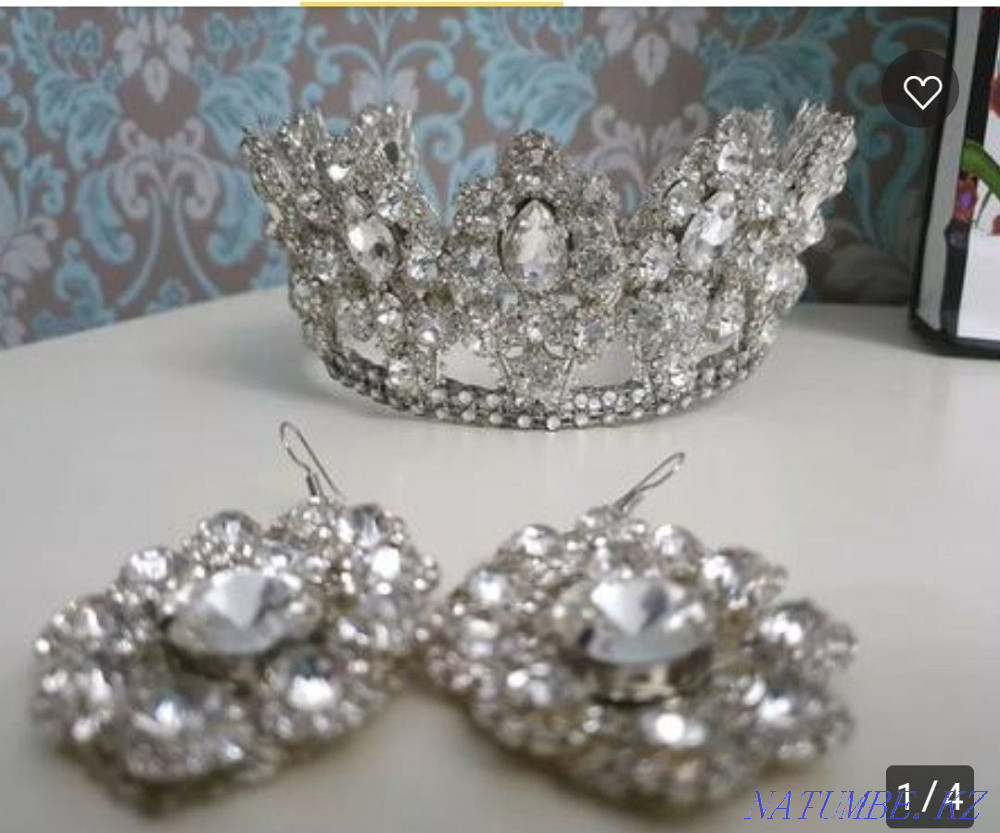 Wedding set "tiara and earrings"  - photo 3