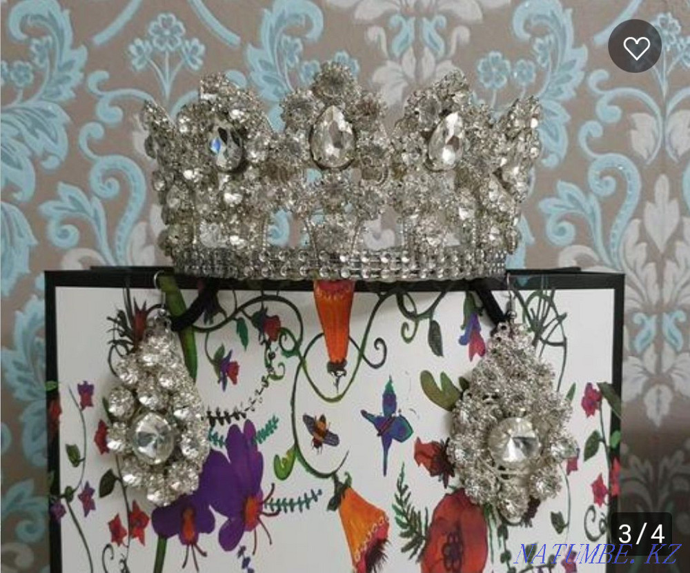 Wedding set "tiara and earrings"  - photo 2