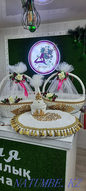 Two-tier basket for kudalyk, 2-tier ??dali?, syrga salu set Oral - photo 2