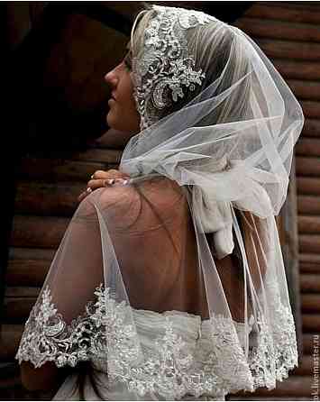 Венчальный капюшон-накидка Алматы