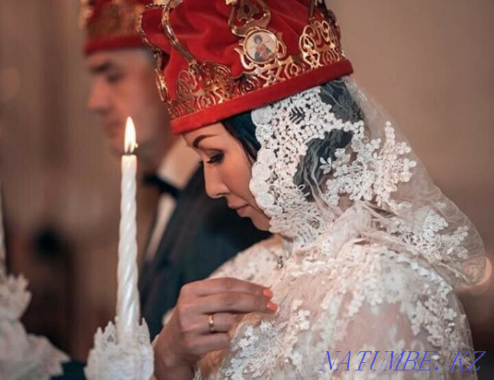 Венчальный капюшон-накидка Алматы - изображение 1