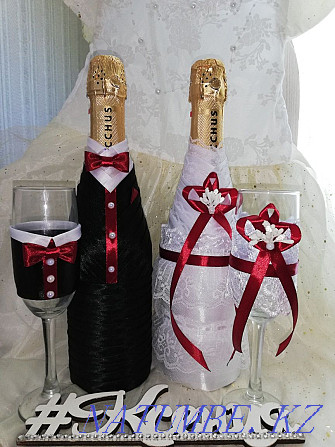 Set of wedding glasses wine glasses Petropavlovsk - photo 1