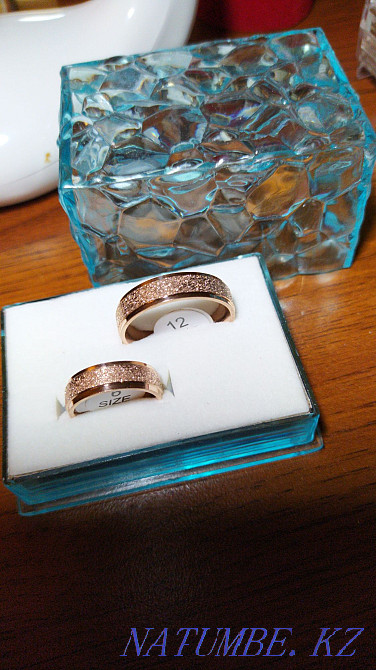 Продам Кольцо Обручальное позолота титановый сплав Алматы - изображение 8