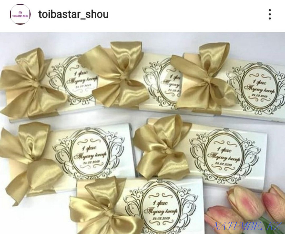 Тойбастар, бонбоньерки Алматы - изображение 4