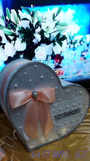 Бакалы,фужеры,подушечки для колец,банк,Наборы для молодоженов на стол Шымкент - изображение 6