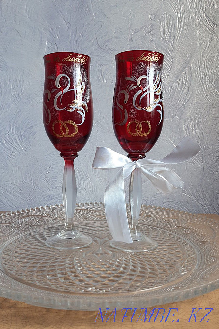 Бокалы свадебные в упаковке Тараз - изображение 2