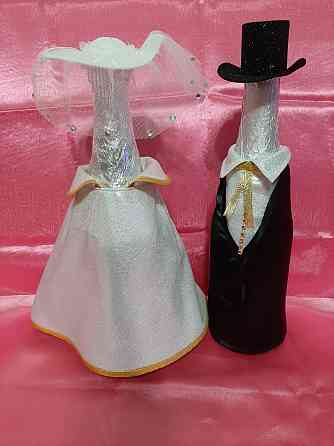 Свадебное украшение на шампанское Petropavlovsk