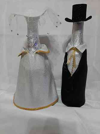 Свадебное украшение на шампанское Petropavlovsk