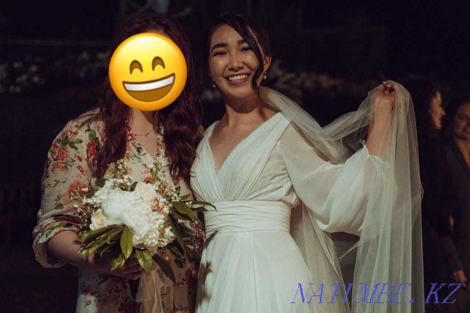 Продам шикарное свадебное платье! Алматы - изображение 5
