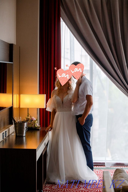 Свадебное платье с "крылышками" Караганда - изображение 3