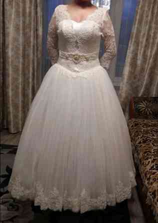Продается свадебное платье цвет айвори 35 000 тенге Karagandy