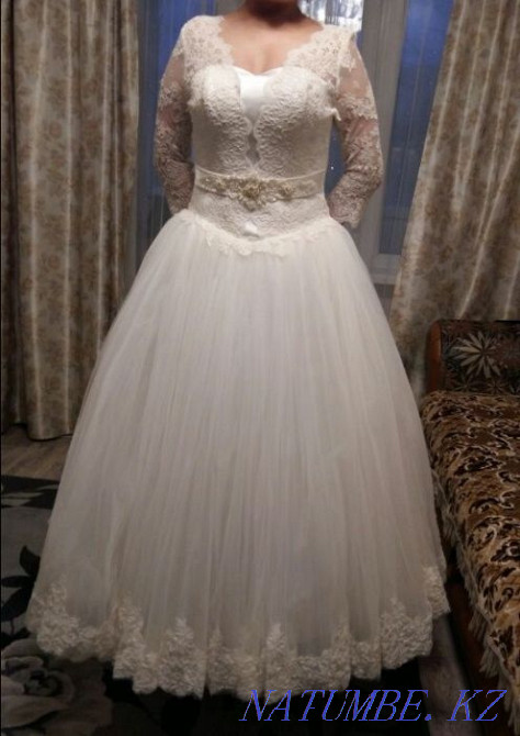 Ivory wedding dress for sale 35 000 tenge Karagandy - photo 2