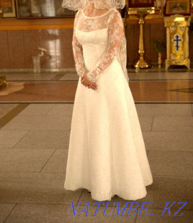 Свадебное платье 46 размер Алматы - изображение 1