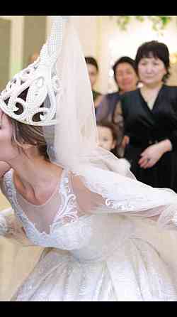 Прокат. Свадебное платье за 50.000 с саукеле, фатой, подьюбником Ust-Kamenogorsk