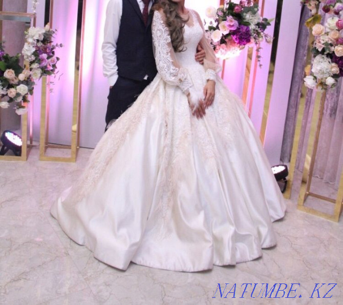Rental. Wedding dress for 50.000 with saukele, veil, petticoat Ust-Kamenogorsk - photo 2