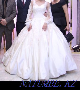 Прокат. Свадебное платье за 50.000 с саукеле, фатой, подьюбником Усть-Каменогорск - изображение 3