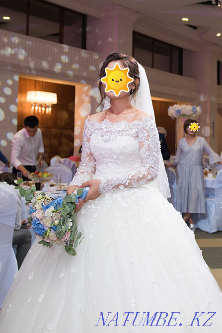 Свадебное платье Италия ручная работа Астана - изображение 3