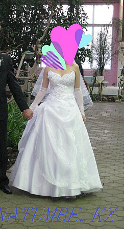 Продам красивое свадебное платье! Караганда - изображение 2