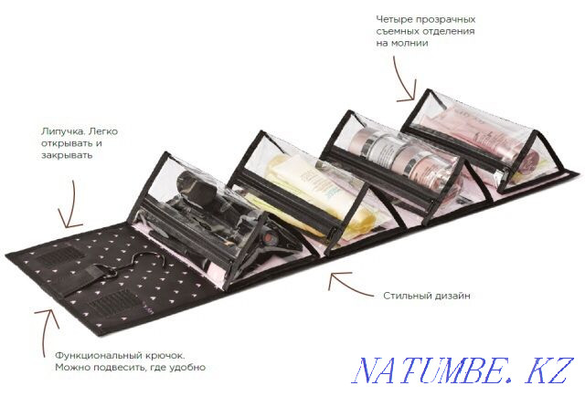 We sell Foldable travel bag for cosmetics Travel Roll-up Bag new! Almaty - photo 2