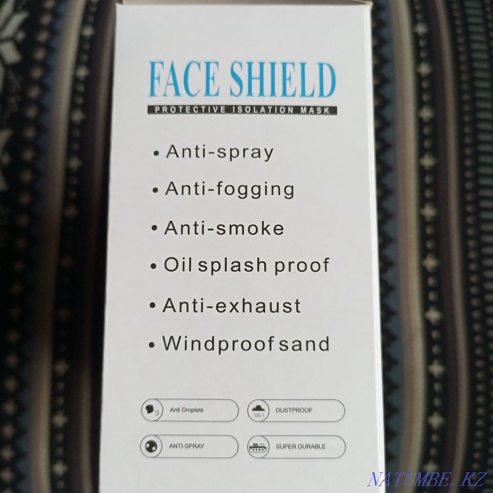 Защитная маска акриловый пластик не запотевает Алматы - изображение 3