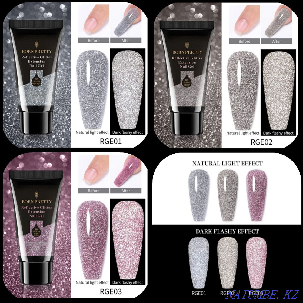 Gels BORN PRETTY for building and strengthening nails 30ml and 20ml Almaty - photo 1