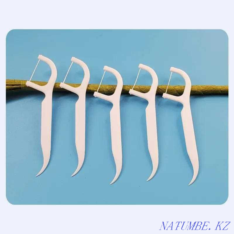 Plastic toothpick. Dental floss. Almaty - photo 2