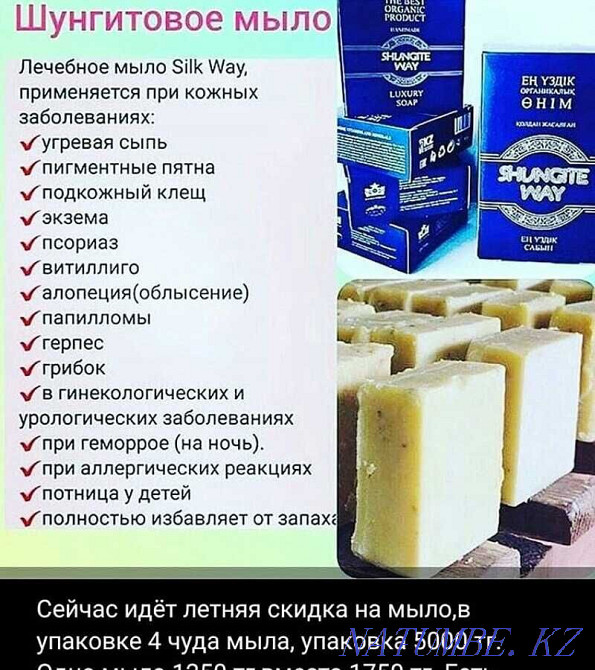 Therapeutic shungite soap Astana - photo 1