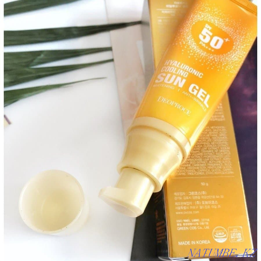 Солнцезащитный гель Deoproce Hyaluronic Cooling Sun Gel SPF 50+ Астана - изображение 2