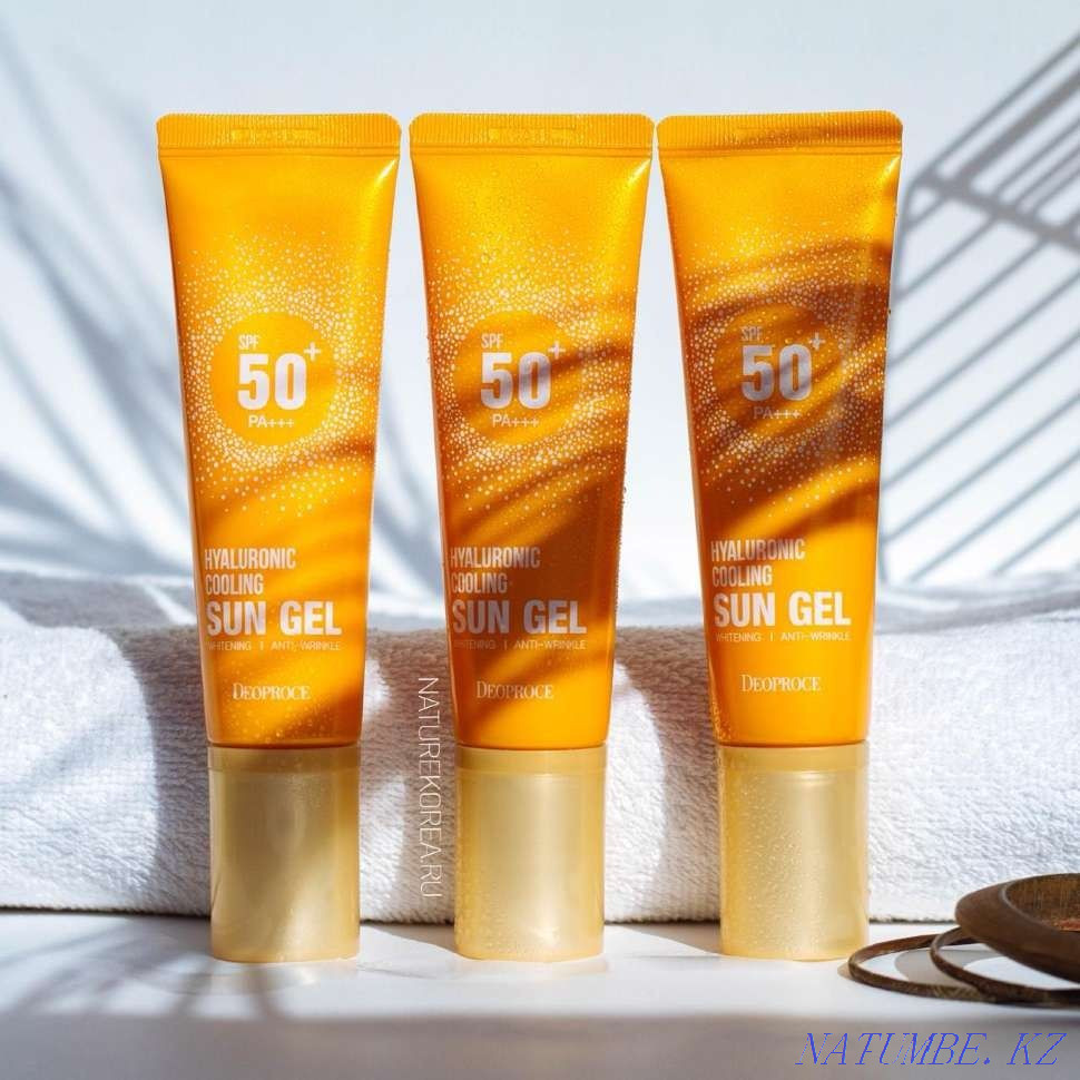 Солнцезащитный гель Deoproce Hyaluronic Cooling Sun Gel SPF 50+ Астана - изображение 4