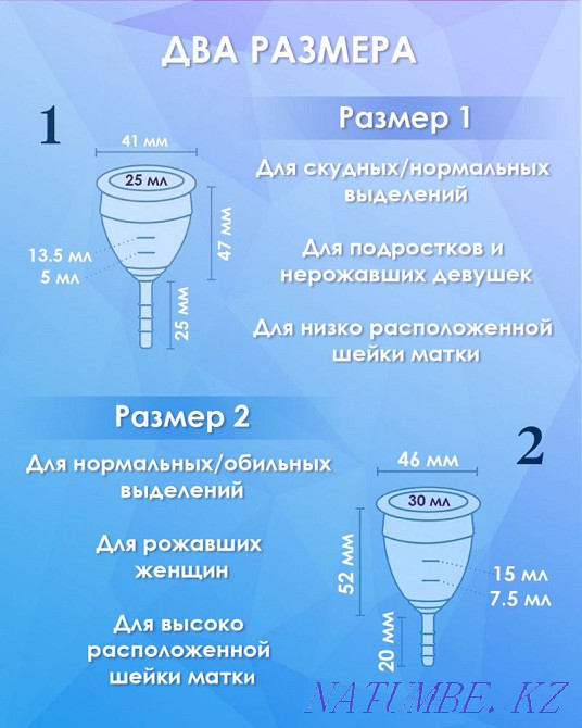 Менструальная чаша Lunette / средство интимной гигиены Алматы - изображение 5
